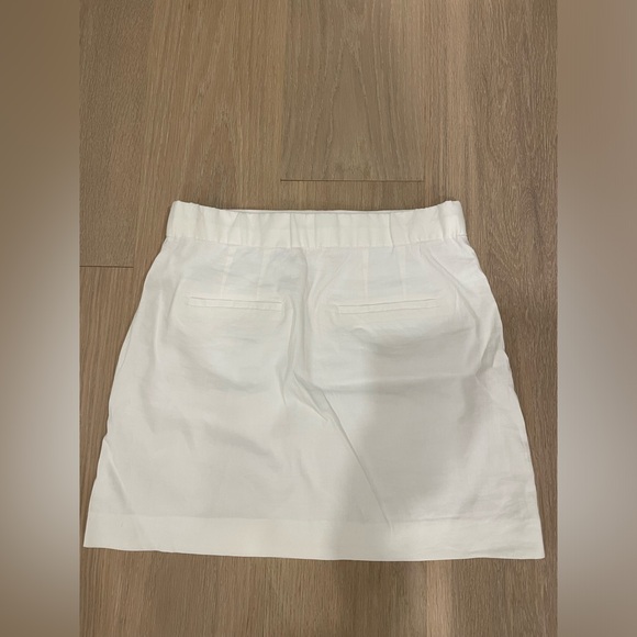 Babaton Ledger Linen Skirt Colour White Size 4 - Picture 6 of 7